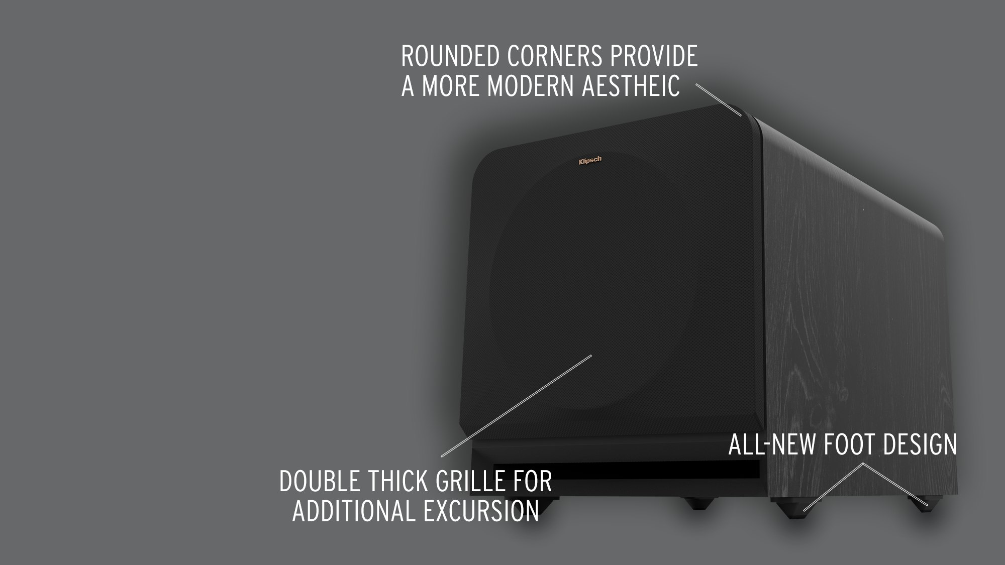 RP 1000 SW front angle view with design upgrade feature callouts